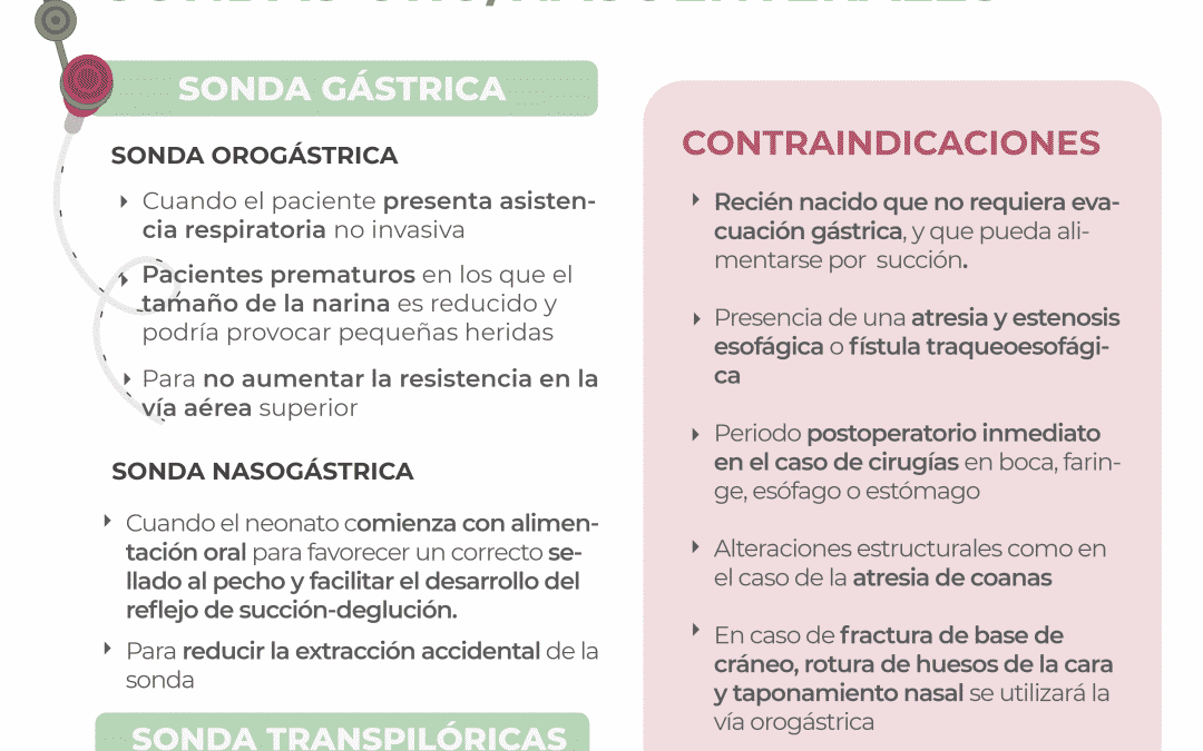 Vías de acceso para la Nutrición Enteral en neonatos: sondas oro/nasoenterales