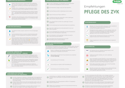 Empfehlungen zur Pflege des ZVK