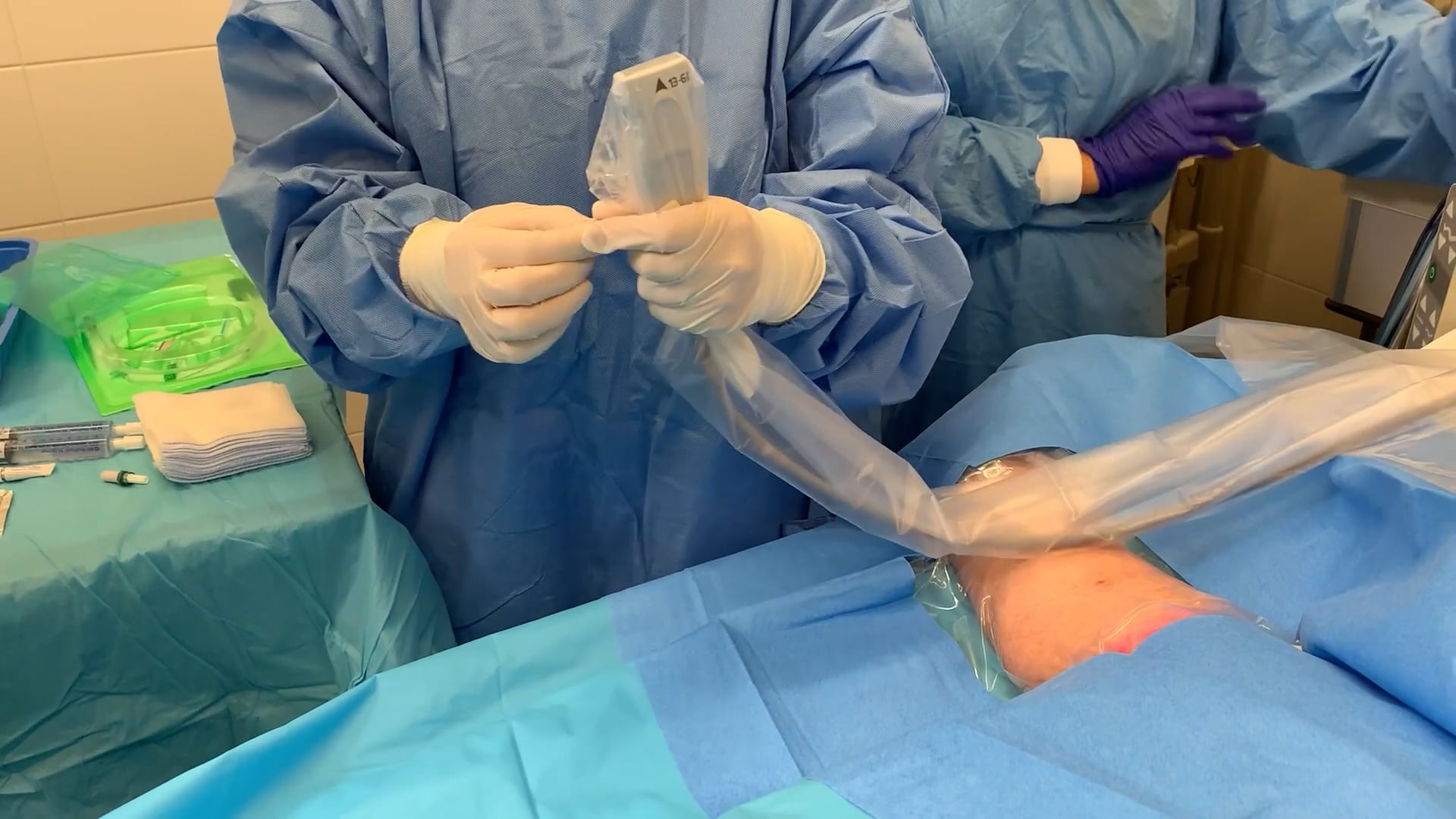 Anlage Mini-Midline-Katheter – Platzierung mittels Ultraschall