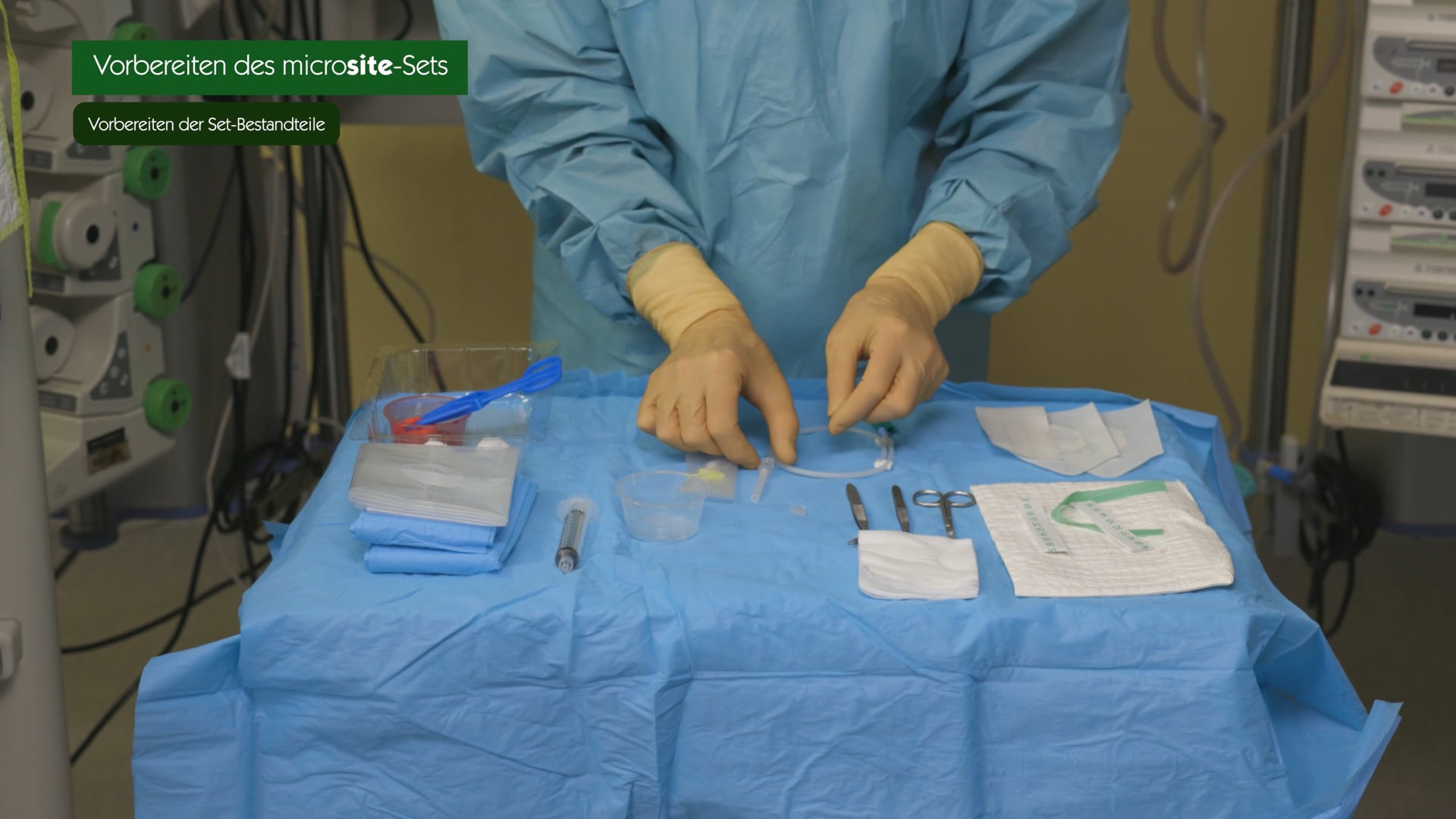 Anwendung des Mikroseldinger-Einführbestecks bei neonatologischen PICC-Kathetern