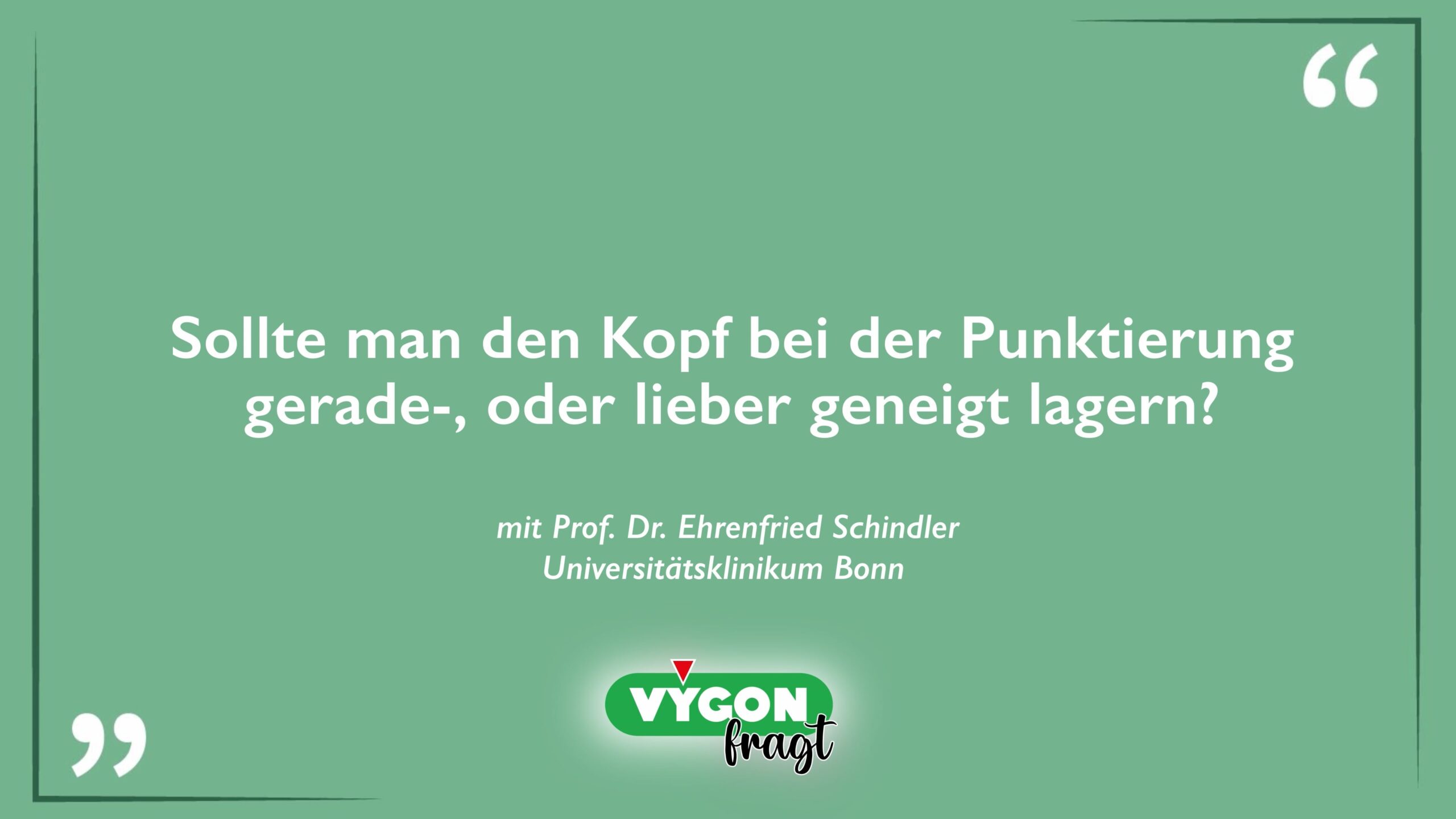 Sollte man den Kopf bei der Punktierung gerade-, oder lieber geneigt lagern_Thumbnail