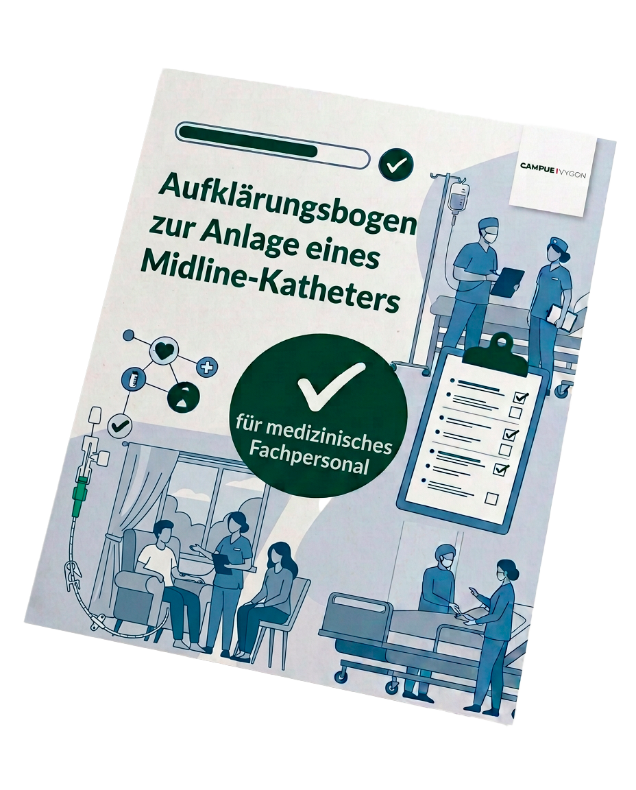 Cover-Aufklärungsbogen-Midline-Katheters