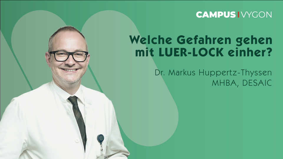 Welche Gefahren gehen mit LUER-LOCK einher?