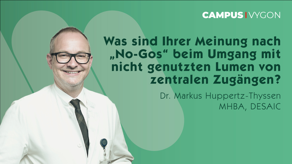Was sind Ihrer Meinung nach „No-Gos“ beim Umgang mit nicht genutzten Lumen von zentralen Zugängen?