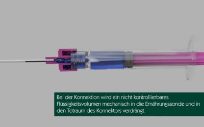 Was geschieht in der ENFit-Ernährungssonde bei der Konnektion?