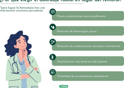 Por qué elegir el abordaje radial en lugar del femoral