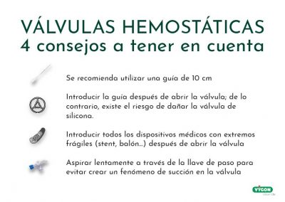 Válvulas hemostáticas. 4 consejos a tener en cuenta