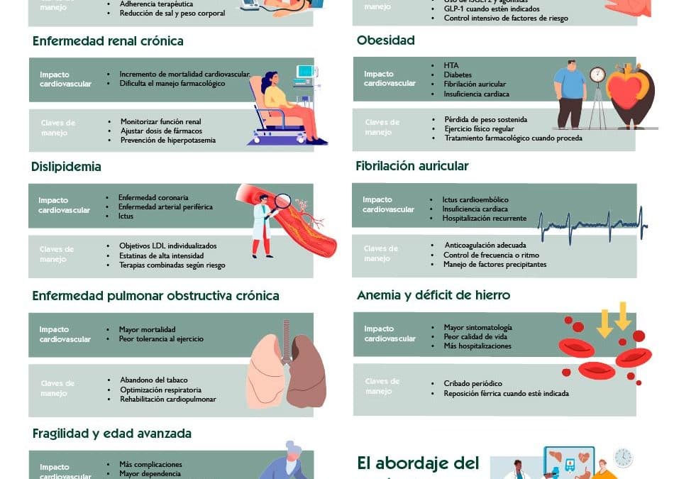 El paciente cardiovascular complejo. Las 10 comorbilidades más frecuentes y cómo abordarlas