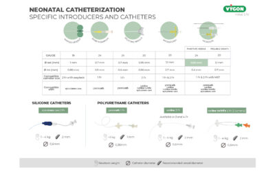 Introducers and specific catheters for neonatal cannulation