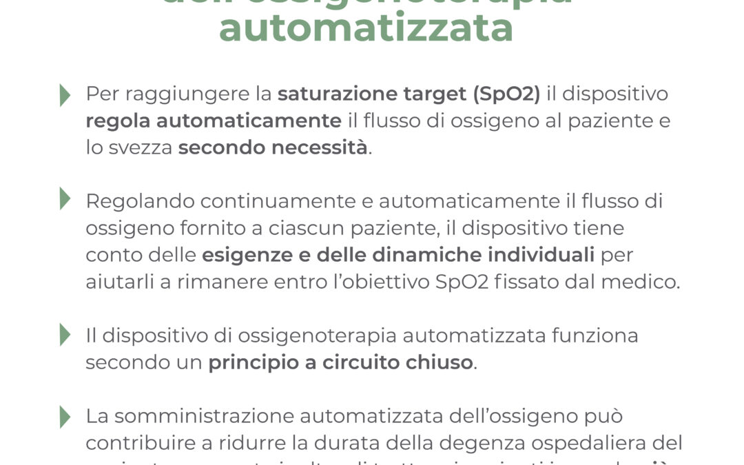 Principali vantaggi dell’ossigenoterapia autommatizzata