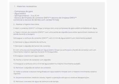 Protocolos de Limpeza de Conectores ENFit™