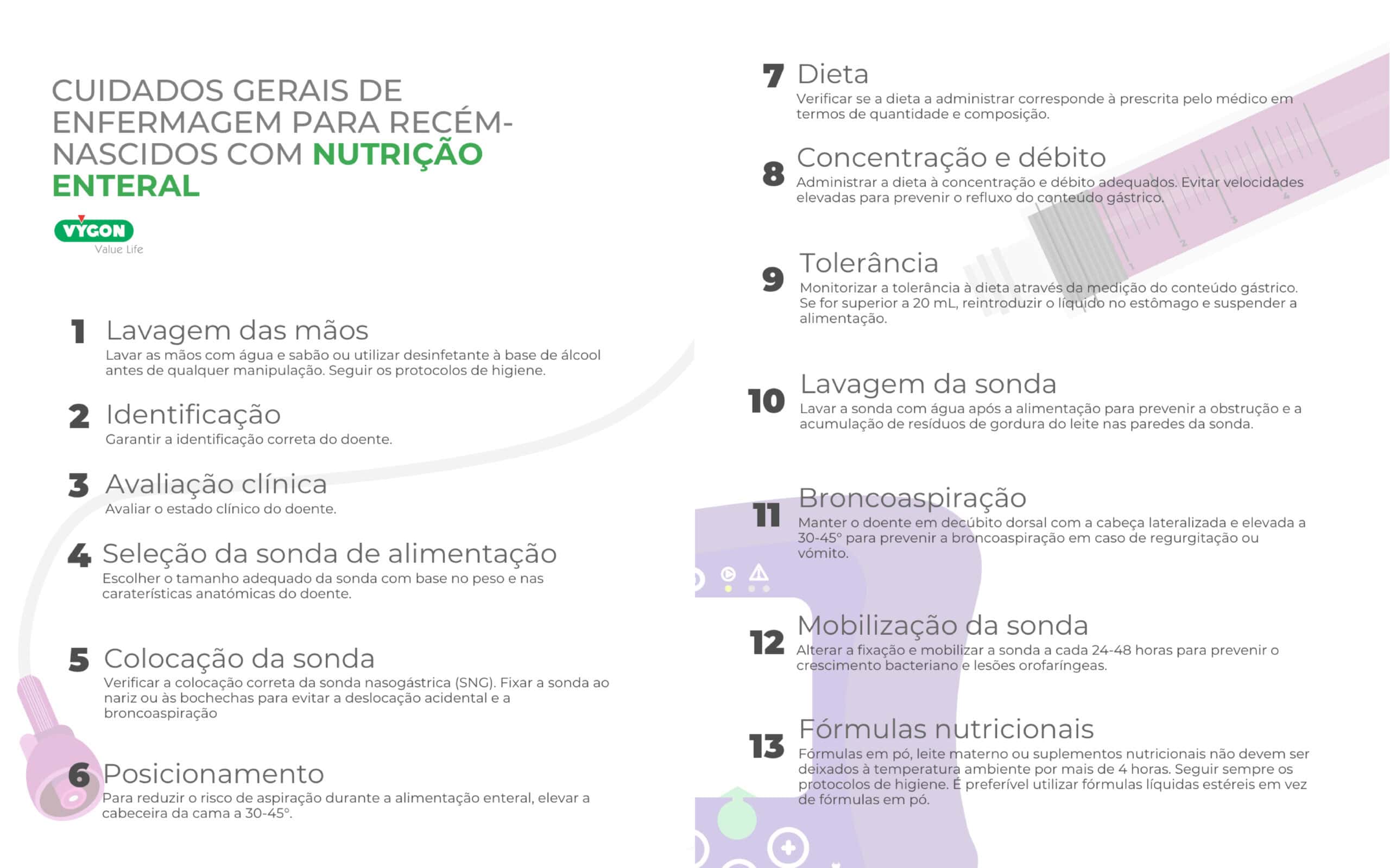 Infografia comparativa entre nutrição contínua e nutrição intermitente em recém-nascidos, incluindo indicações, vantagens e desvantagens de cada método.