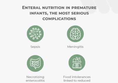 Enteral nutrition in premature infants: the most serious complications
